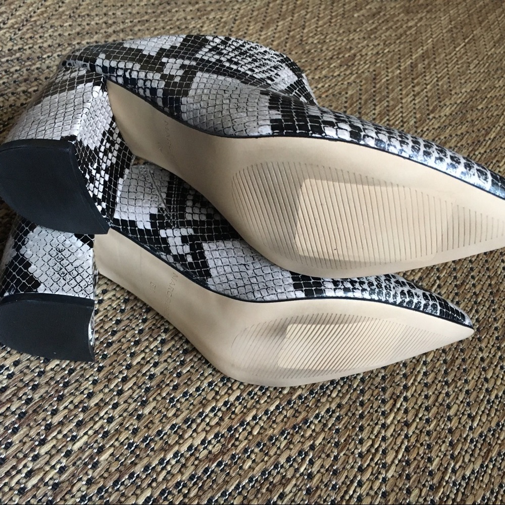 Marc Fisher Ragni Snake Print Pointed Mule - image 5